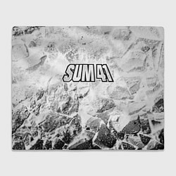 Плед Sum41 white graphite