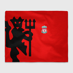 Плед флисовый Liverpool fc sport steel, цвет: 3D-велсофт