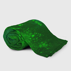 Плед флисовый System of a Down - green gradient посередине, цвет: 3D-велсофт — фото 2