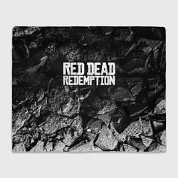 Плед флисовый Red Dead Redemption black graphite, цвет: 3D-велсофт