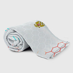 Плед флисовый Герб РФ броня текстура, цвет: 3D-велсофт — фото 2