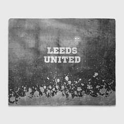 Плед Leeds United - grey gradient посередине