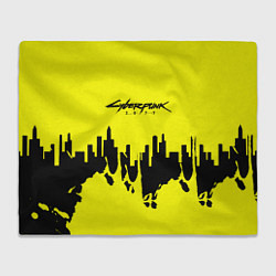 Плед Cyberpunk 2077 geometry yellow