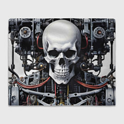 Плед Cyber skull - ai art