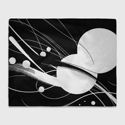 Плед Black and white vanguard abstraction - ai art fant