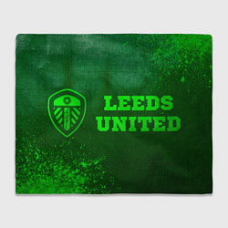 Плед Leeds United - green gradient по-горизонтали