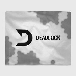 Плед Deadlock glitch на светлом фоне по-горизонтали