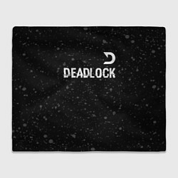Плед Deadlock glitch на темном фоне посередине
