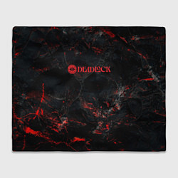 Плед Deadlock logo red texture