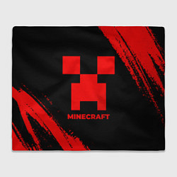 Плед Minecraft - red gradient