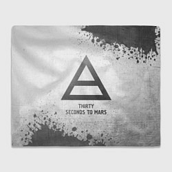 Плед Thirty Seconds to Mars - white gradient