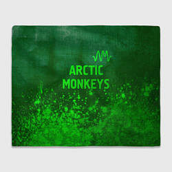 Плед Arctic Monkeys - green gradient посередине