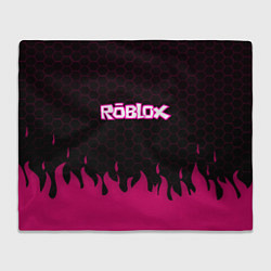 Плед Roblox fire pink