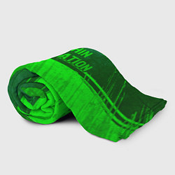 Плед флисовый Within Temptation - green gradient посередине, цвет: 3D-велсофт — фото 2