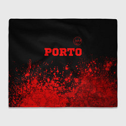 Плед Porto - red gradient посередине