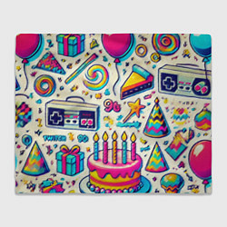 Плед Праздник 90х игры сладости и ностальгия