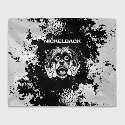 Плед Nickelback рок пес