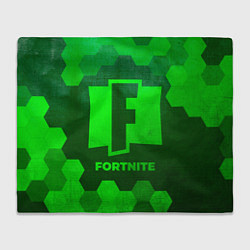 Плед Fortnite - green gradient