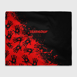 Плед Deathloop руки краска