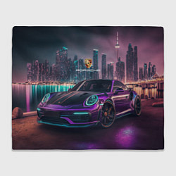 Плед Porshe night city