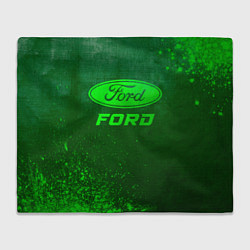 Плед Ford - green gradient