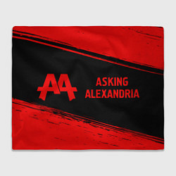 Плед Asking Alexandria - red gradient по-горизонтали