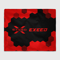 Плед Exeed - red gradient по-горизонтали