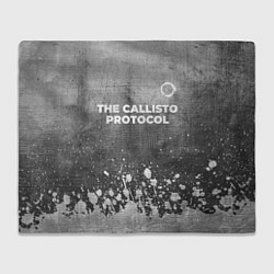 Плед The Callisto Protocol - grey gradient посередине