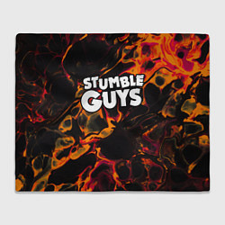 Плед Stumble Guys red lava