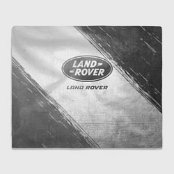 Плед флисовый Land Rover - white gradient, цвет: 3D-велсофт