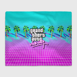 Плед флисовый Vice city tropic collection, цвет: 3D-велсофт