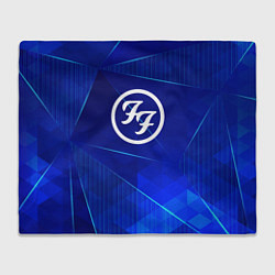 Плед Foo Fighters blue poly