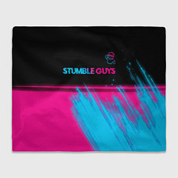 Плед Stumble Guys - neon gradient посередине