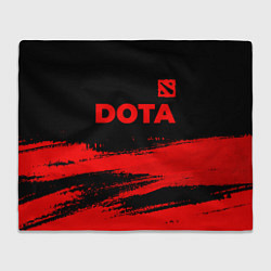 Плед Dota - red gradient посередине