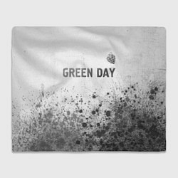 Плед флисовый Green Day - white gradient посередине, цвет: 3D-велсофт