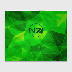 Плед Mass Effect green poly