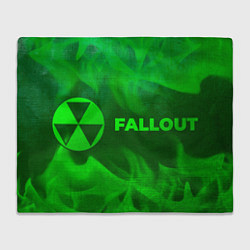 Плед Fallout - green gradient по-горизонтали