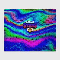 Плед Brawl stars neon gradient