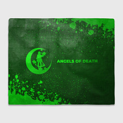 Плед Angels of Death - green gradient по-горизонтали