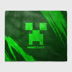 Плед Minecraft - green gradient