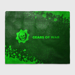 Плед Gears of War - green gradient по-горизонтали