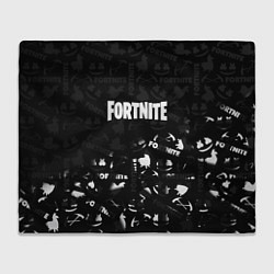 Плед Fortnite pattern black