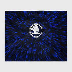 Плед Skoda blue energy