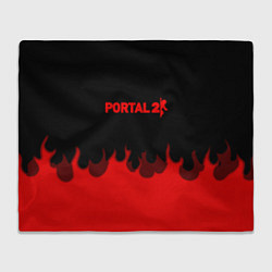 Плед флисовый Portal fire abstraction, цвет: 3D-велсофт