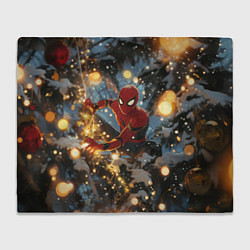 Плед Spiderman на новогодней елке