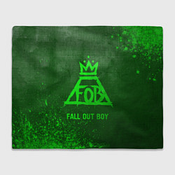 Плед Fall Out Boy - green gradient