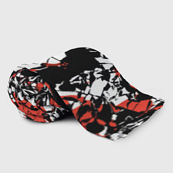 Плед флисовый Черно-красный камуфляж, цвет: 3D-велсофт — фото 2