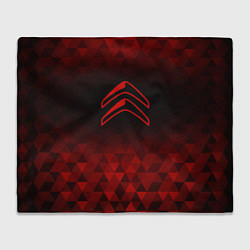 Плед флисовый Citroen red poly, цвет: 3D-велсофт
