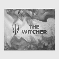Плед флисовый The Witcher - white gradient по-горизонтали, цвет: 3D-велсофт