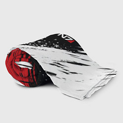 Плед флисовый Mass Effect - Merry Christmas, цвет: 3D-велсофт — фото 2